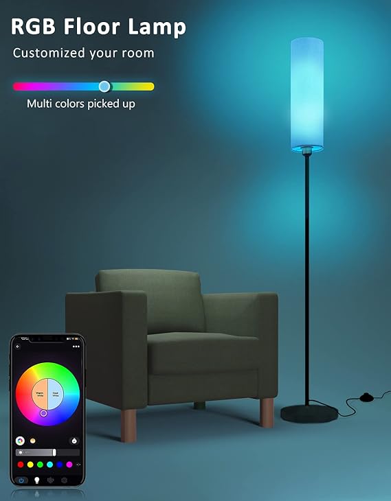 Smart Cylinder Shade Floor Lamp | YHW®