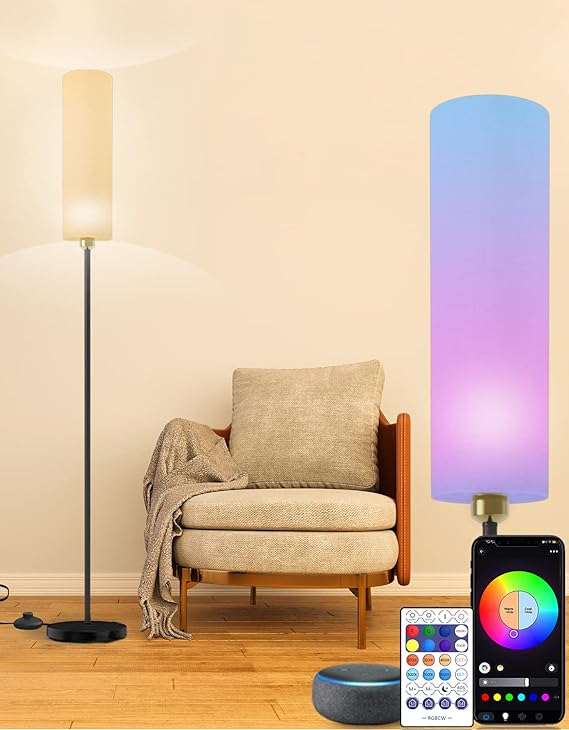 Smart Cylinder Shade Floor Lamp | YHW®